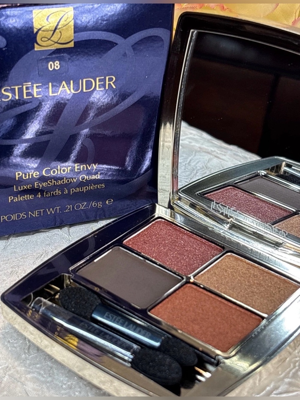 Estee Lauder Pure Color Envy Luxe Eyeshadow Quad - 08 Wild Earth - FS NIB